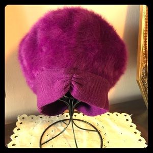 1960’s Angora Kangol Fuschia Hat